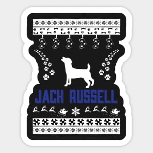 Merry Christmas JACK RUSSELL Sticker